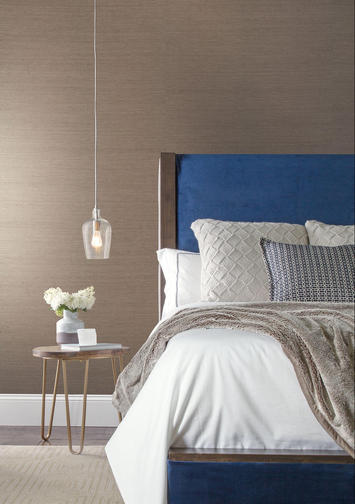 York Grasscloth Resource Library Sisal Wallpaper Sample - Brown
