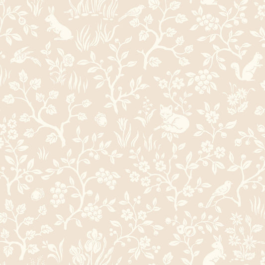 MK1110 Magnolia Home Fox and Hare Wallpaper Pink