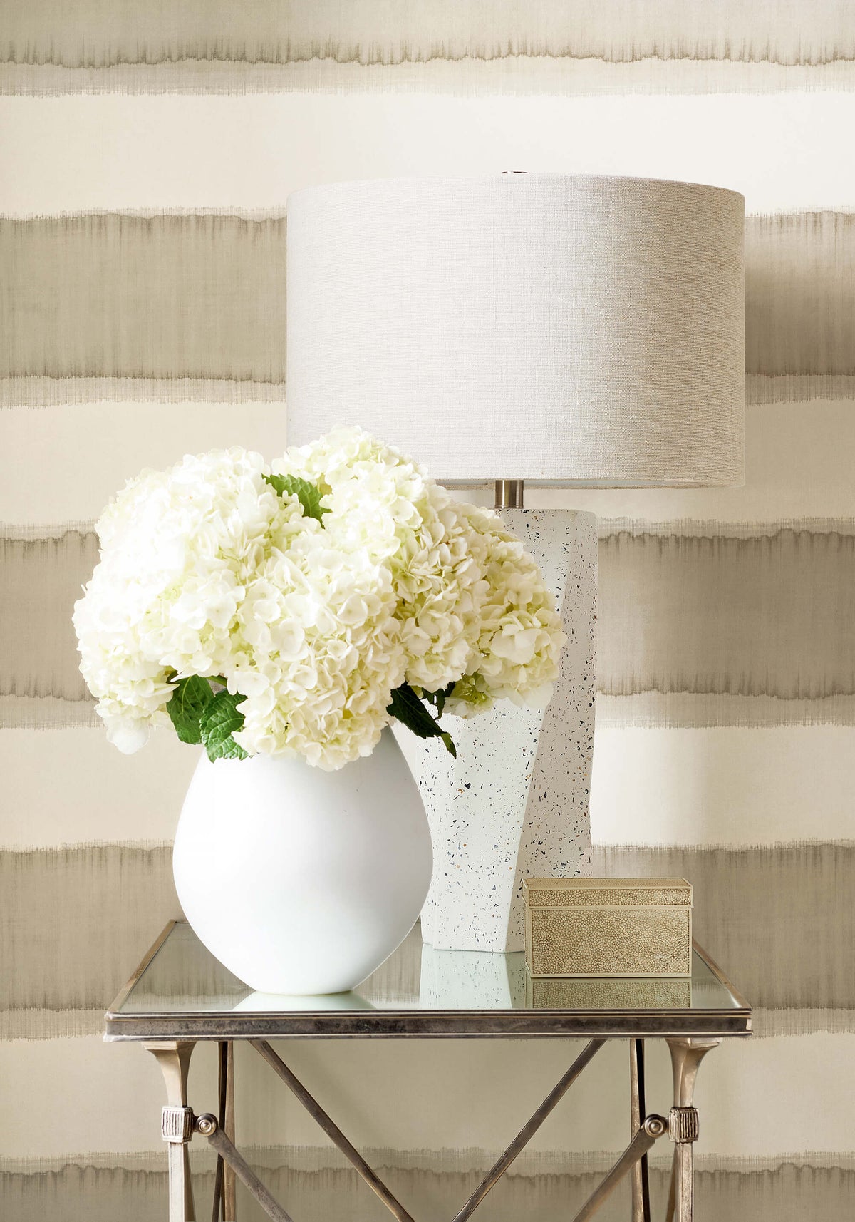 Thibaut Modern Resource 3 Mizu Stripe Wallpaper - Taupe