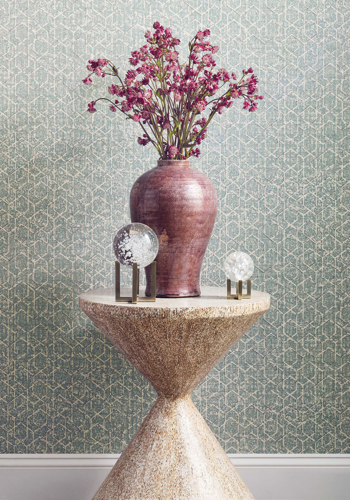 Thibaut Modern Resource 3 Twilight Wallpaper - Teal