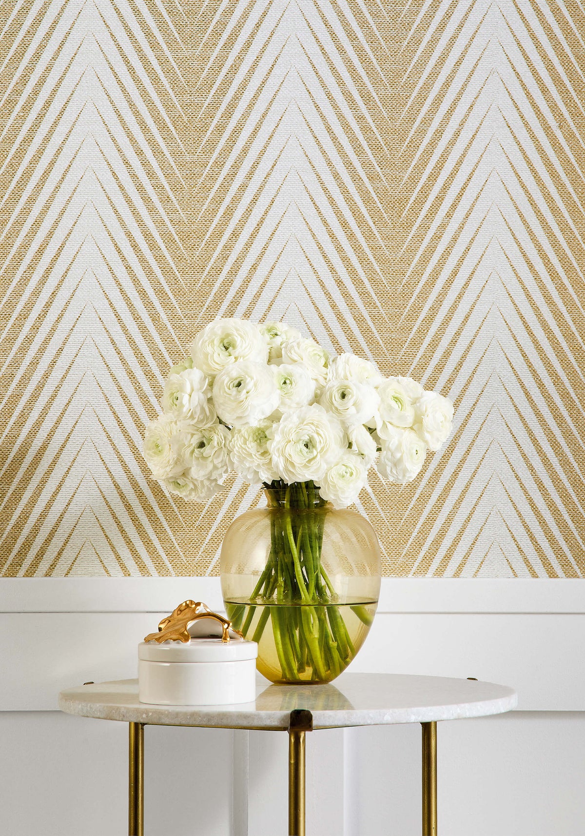 Thibaut Modern Resource 3 Viva Wallpaper - Metallic Gold