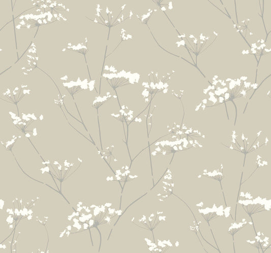 Candice Olson Botanical Dreams Enchanted Wallpaper - Tan