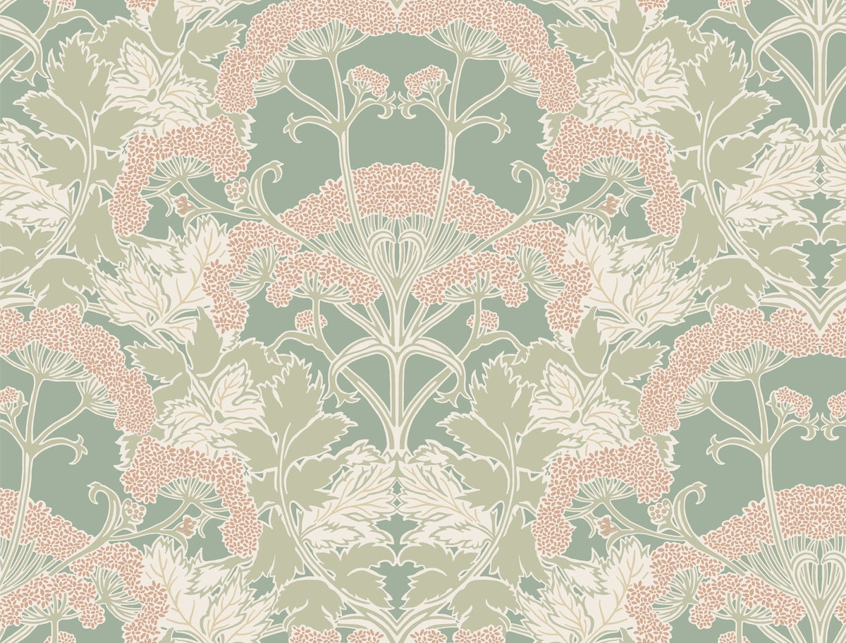 York Modern Heritage Yarrow Nouveau Wallpaper - SAMPLE