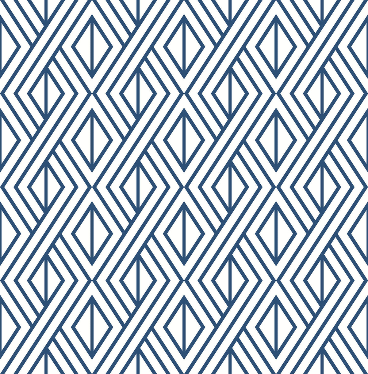 NextWall Diamond Geometric Peel & Stick Wallpaper - Blue