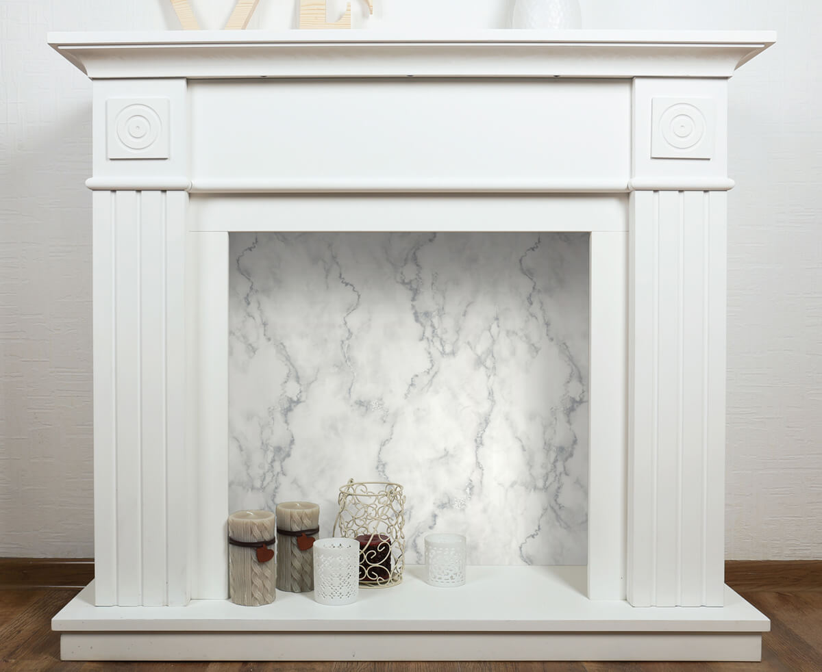 NextWall Faux Marble Peel & Stick Wallpaper Sample - Silver