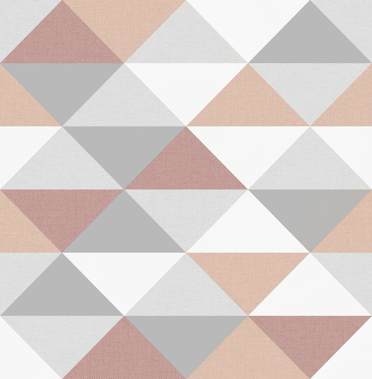 NextWall Mod Triangles Peel & Stick Wallpaper - Pink & Gray