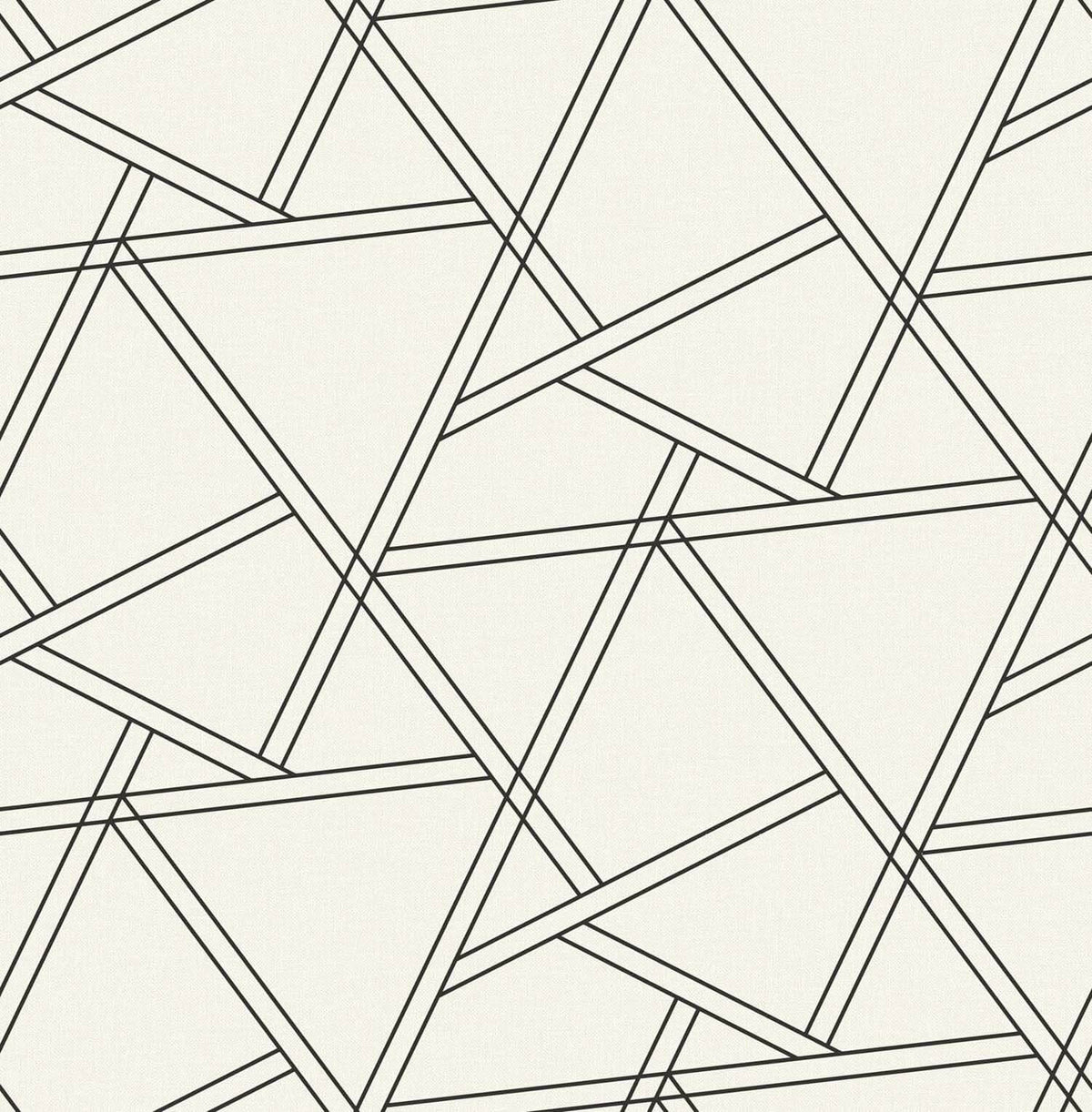 NextWall Railroad Geometric Peel & Stick Wallpaper - Black & White