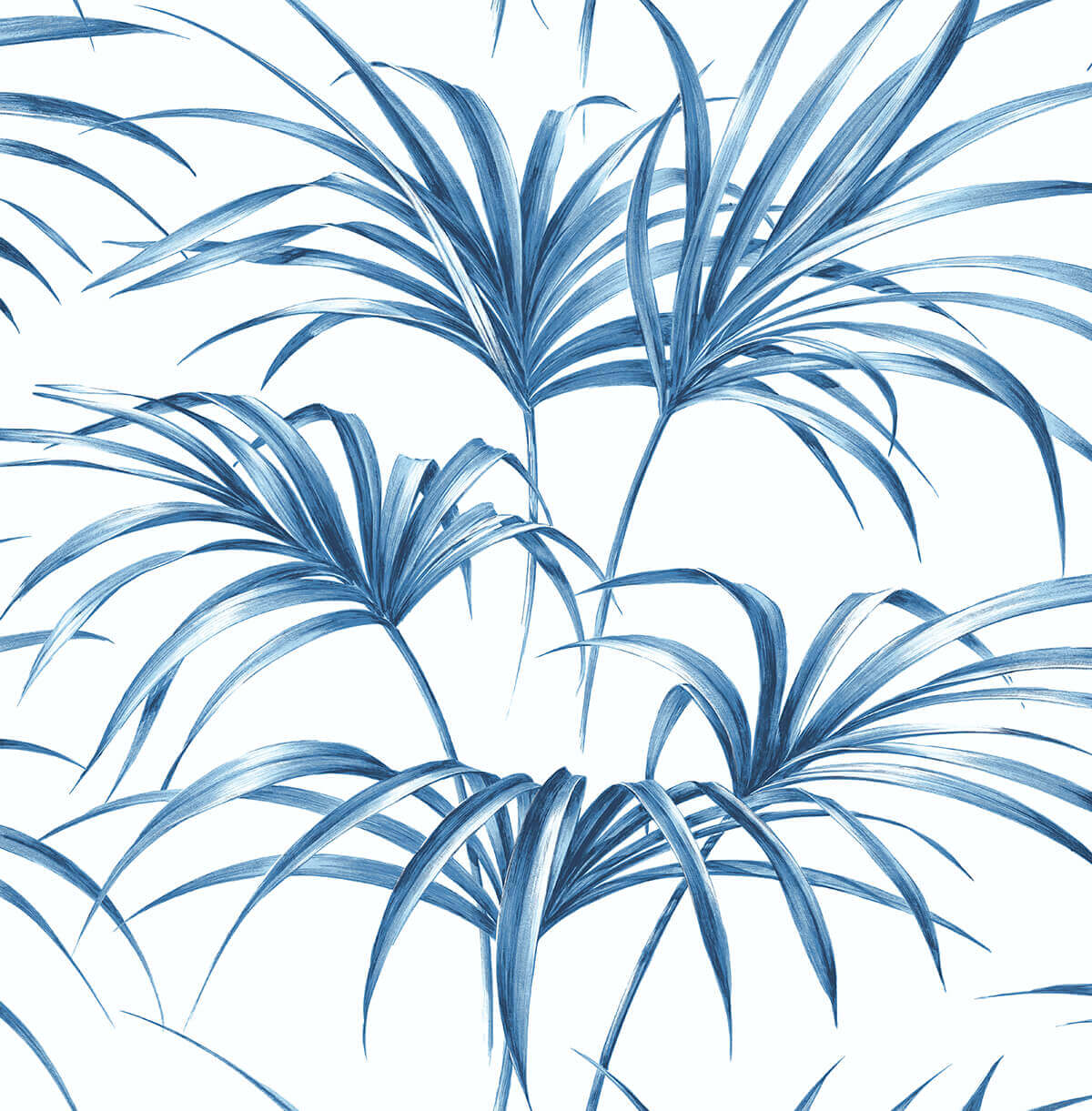 NextWall Tropical Palm Leaf Peel & Stick Wallpaper - Blue