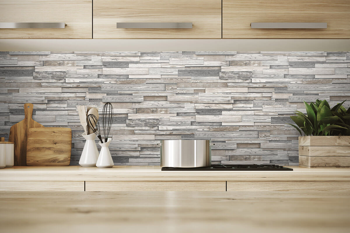 NextWall Reclaimed Wood Plank Peel & Stick Wallpaper - Brown