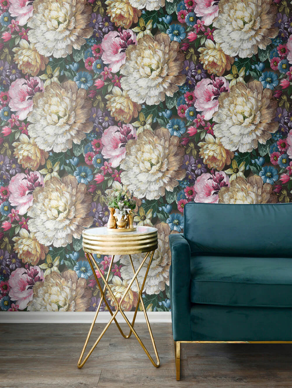 NextWall Blooming Floral Peel & Stick Wallpaper - Multicolored