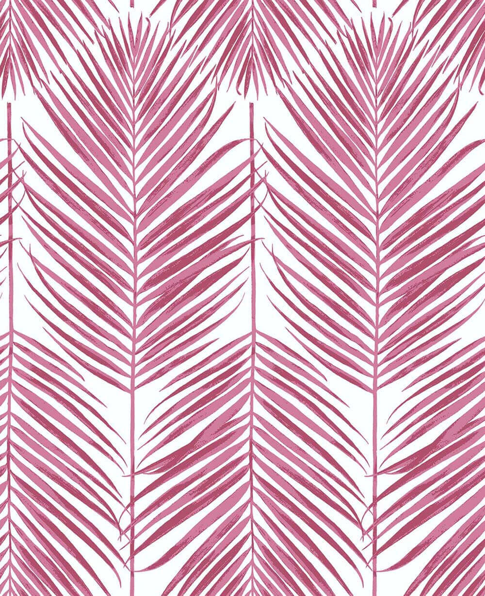 NextWall Paradise Palm Peel & Stick Wallpaper - Pink