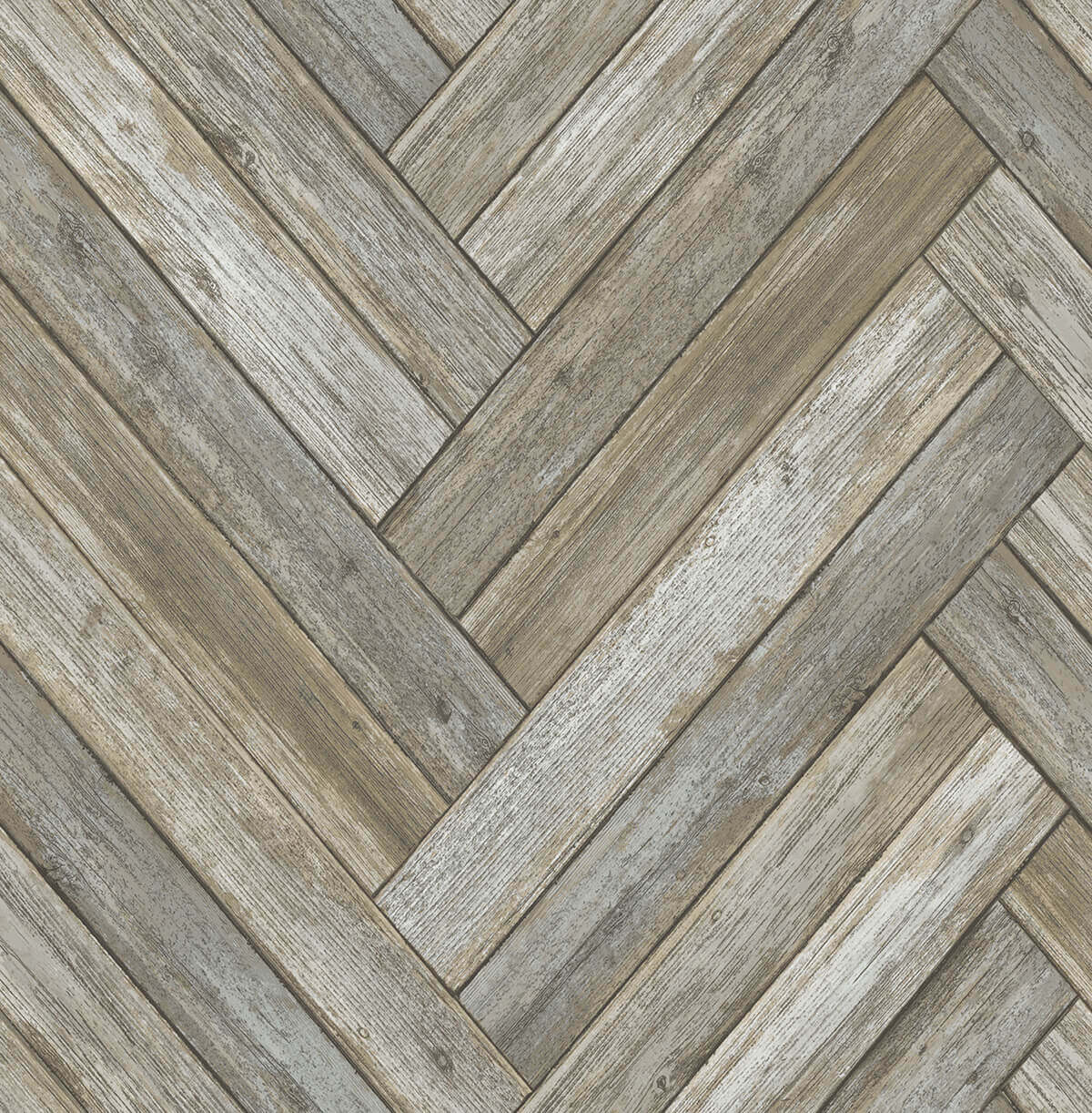NextWall Chevron Wood Peel & Stick Wallpaper - Brown