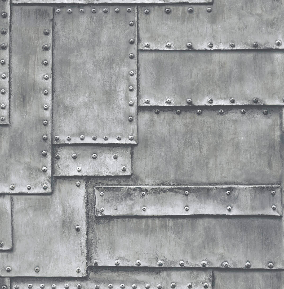 NextWall Fuselage Panel Peel & Stick Wallpaper Sample - Gray