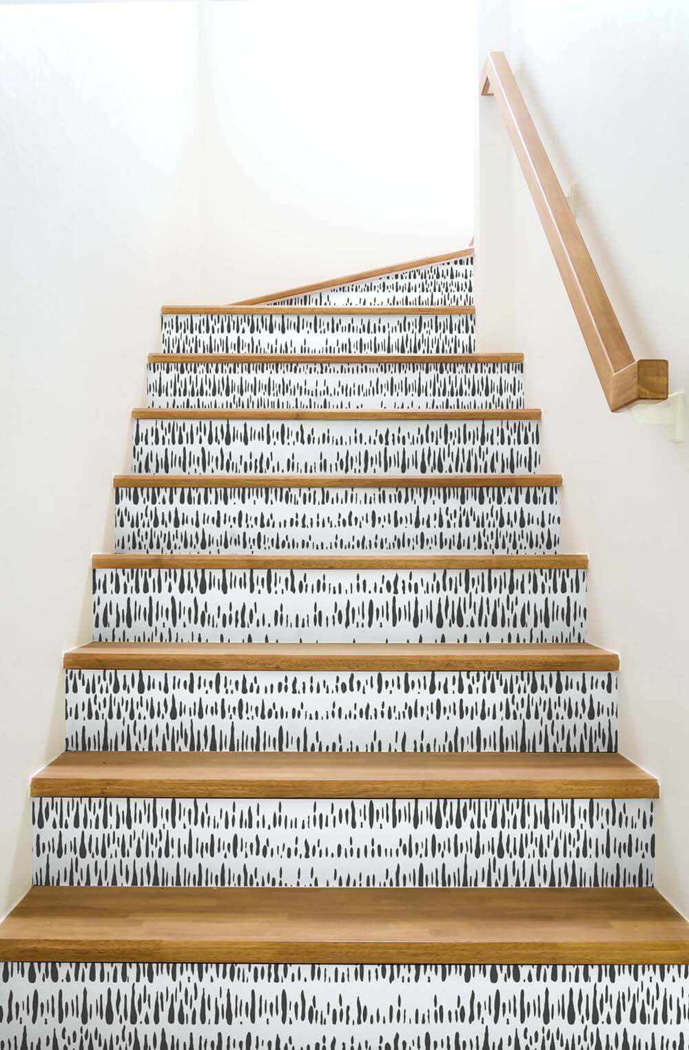 NextWall Brush Marks Peel & Stick Wallpaper - Black & White