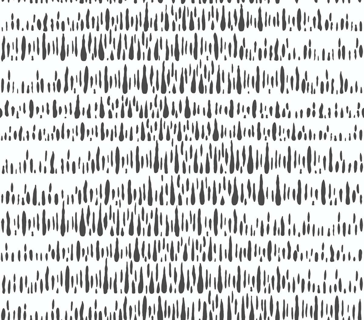 NextWall Brush Marks Peel & Stick Wallpaper - Black & White
