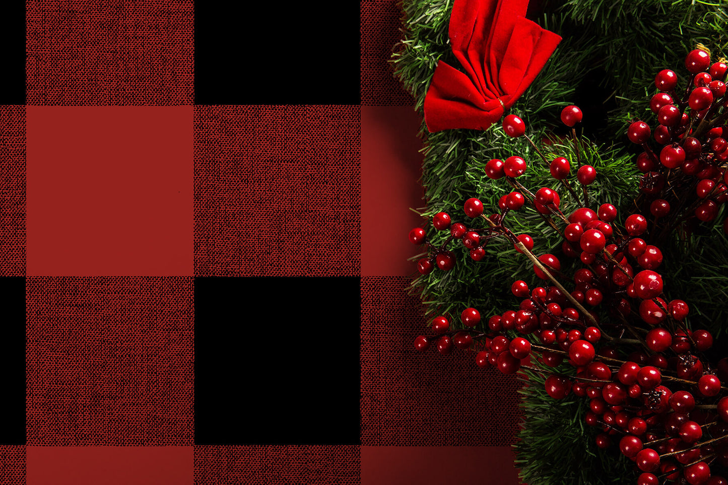 NextWall Buffalo Plaid Peel & Stick Wallpaper - Red & Black