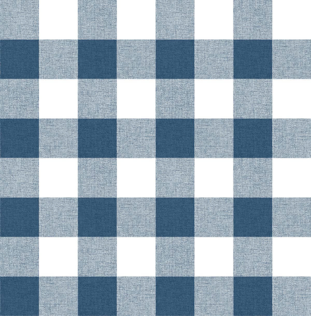 NextWall Picnic Plaid Peel & Stick Wallpaper - Blue