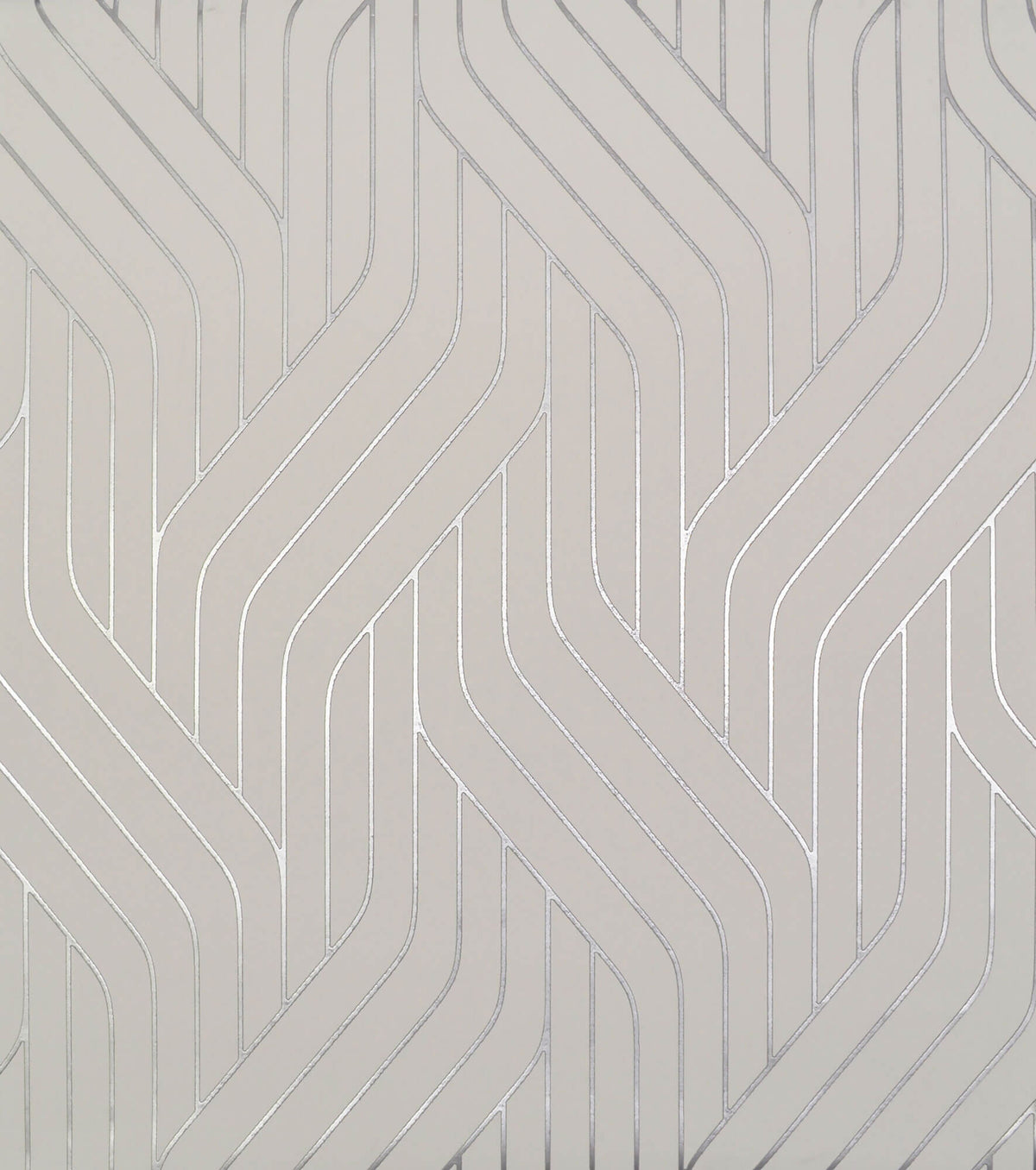NW3516 Antonina Vella Modern Metals Ebb And Flow Wallpaper White Silver