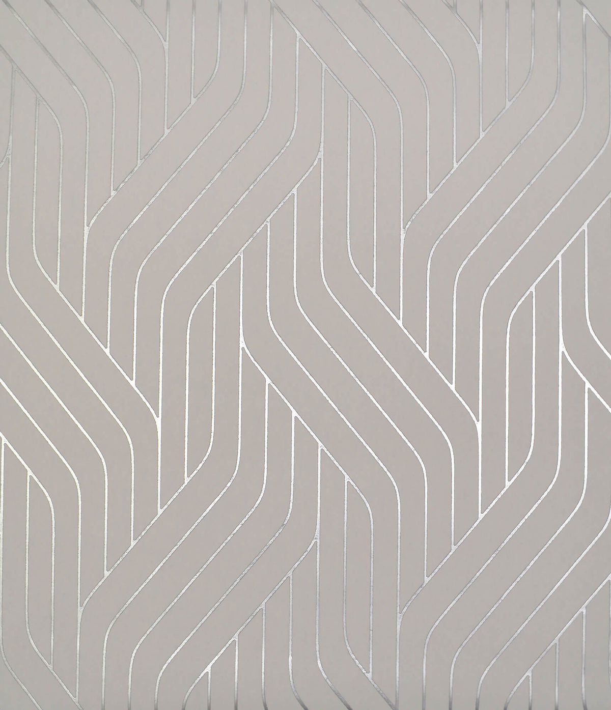 NW3519 Antonina Vella Modern Metals Ebb And Flow Wallpaper Grey Silver