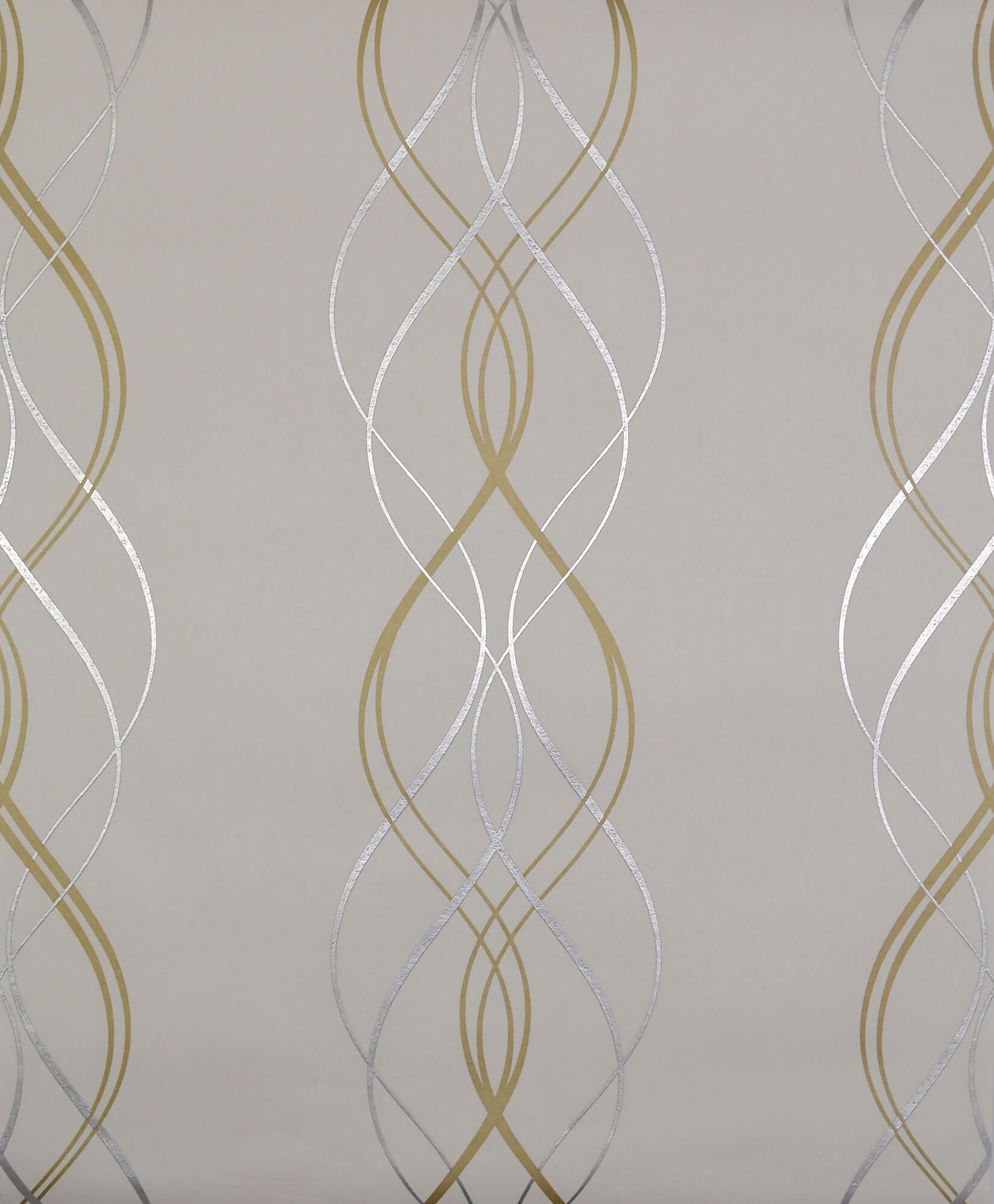 Antonina Vella Modern Metals Aurora Wallpaper - Cream