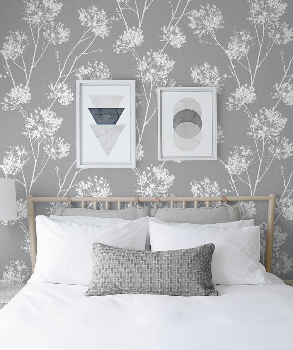 NextWall One O'Clocks Peel & Stick Wallpaper Sample - Gray