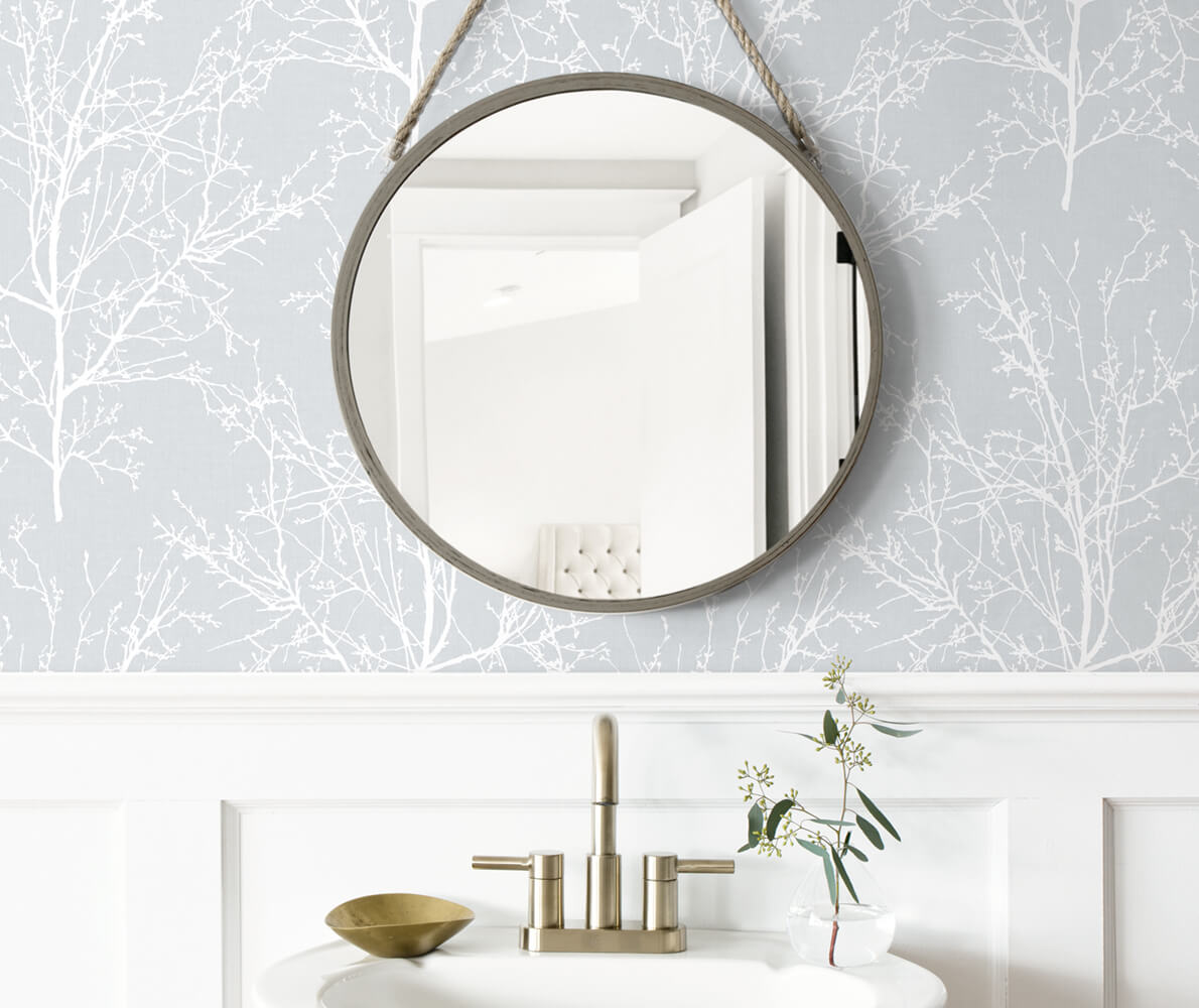 NextWall Tree Branches Peel & Stick Wallpaper - Gray