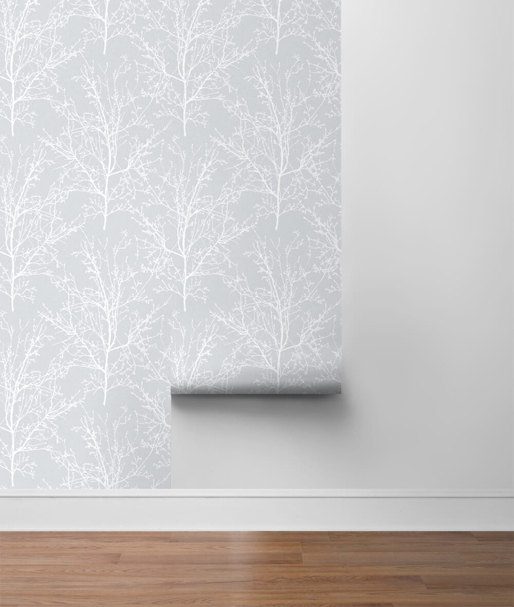 NextWall Tree Branches Peel & Stick Wallpaper - Gray