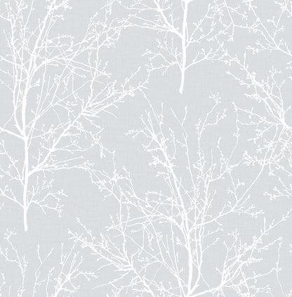 NextWall Tree Branches Peel & Stick Wallpaper - Gray
