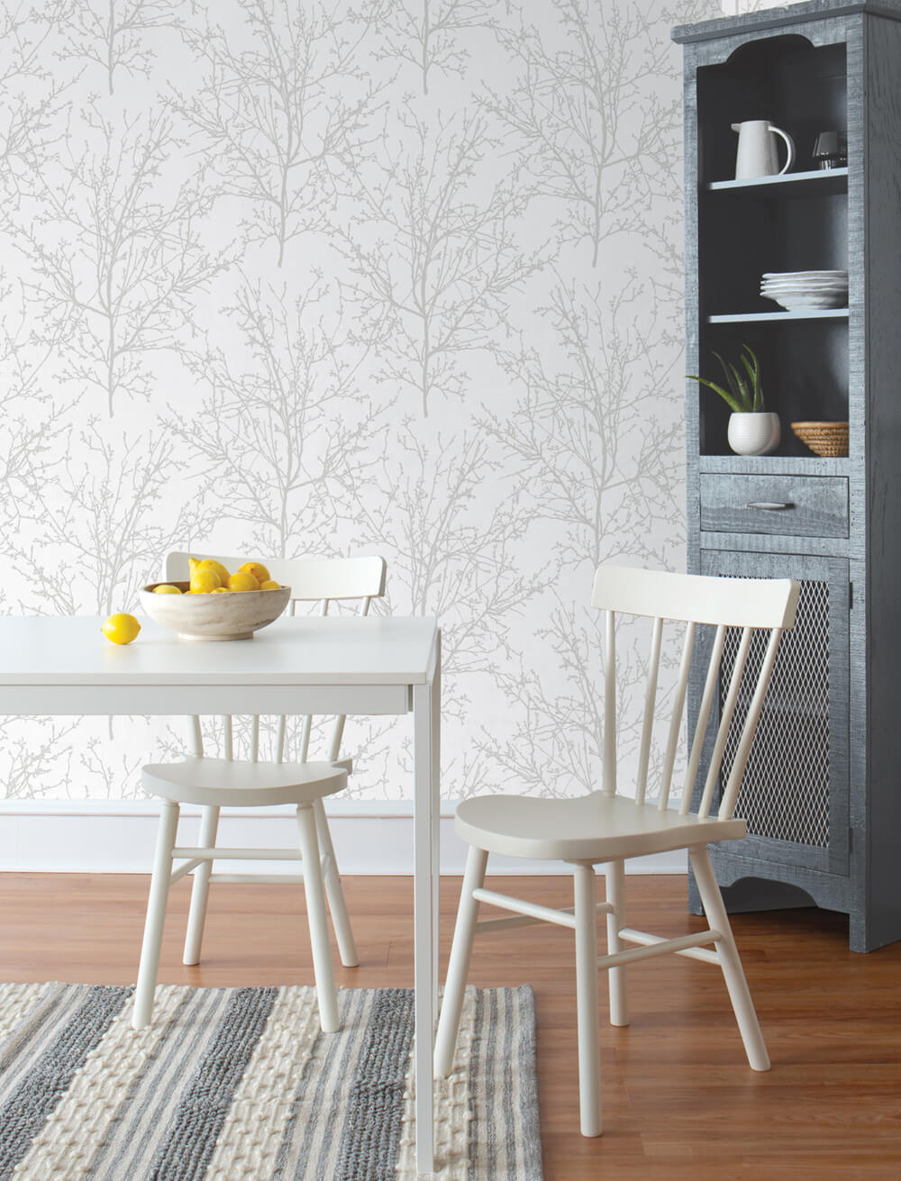 NextWall Tree Branches Peel & Stick Wallpaper Sample - Gray