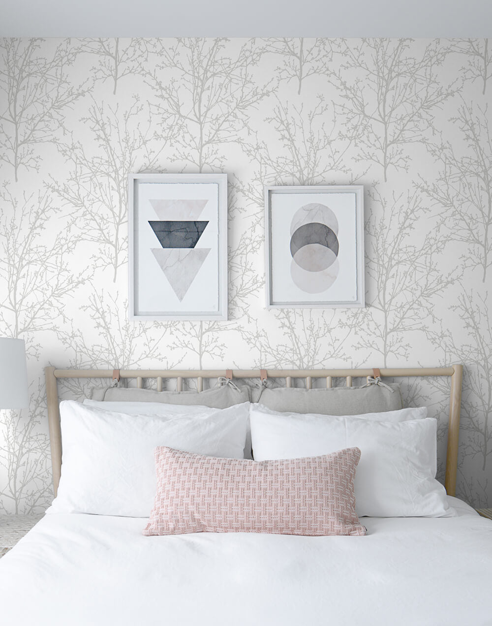 NextWall Tree Branches Peel & Stick Wallpaper Sample - Gray