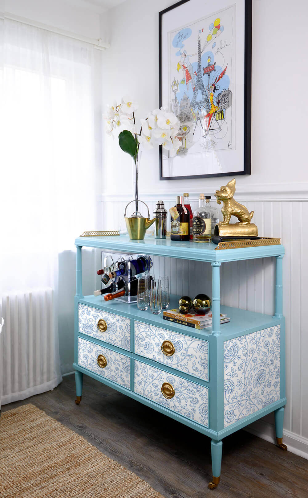 NextWall Paisley Trail Peel & Stick Wallpaper - Blue