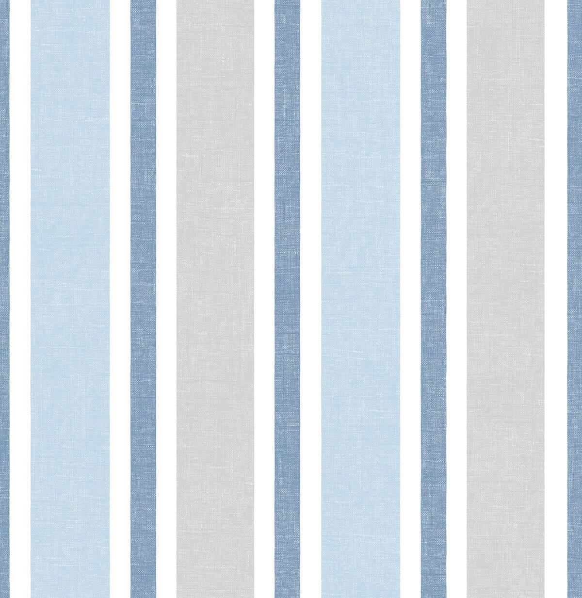 NextWall Linen Cut Stripe Peel & Stick Wallpaper Sample - Blue & Gray