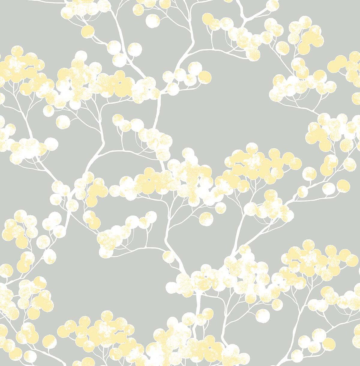 NextWall Cyprus Blossom Peel & Stick Wallpaper - Yellow