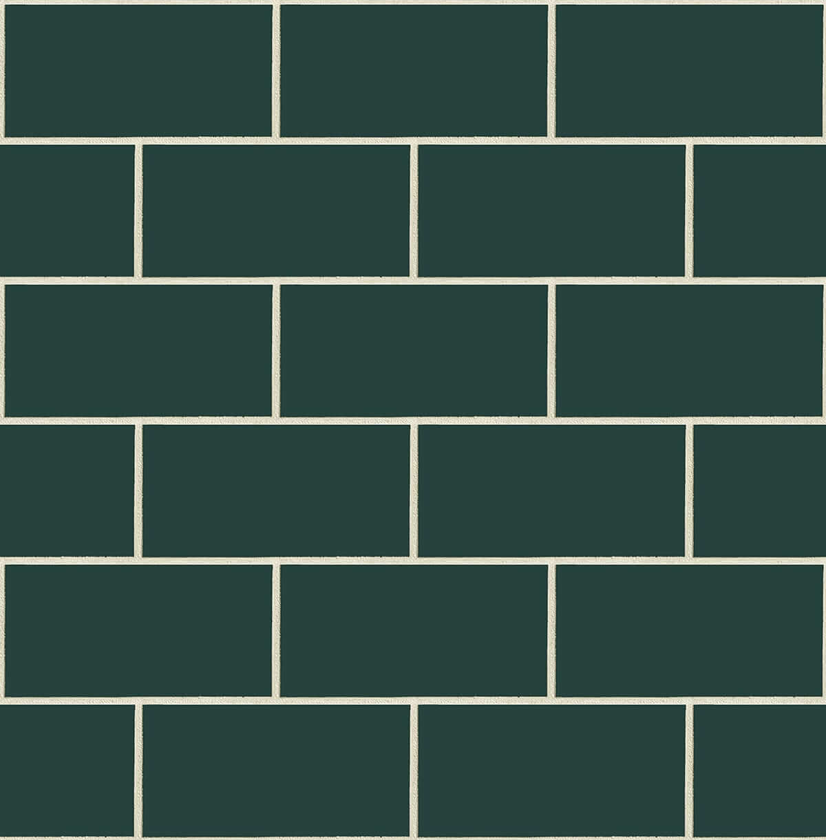 NextWall Retro Subway Tile Peel & Stick Wallpaper - Green