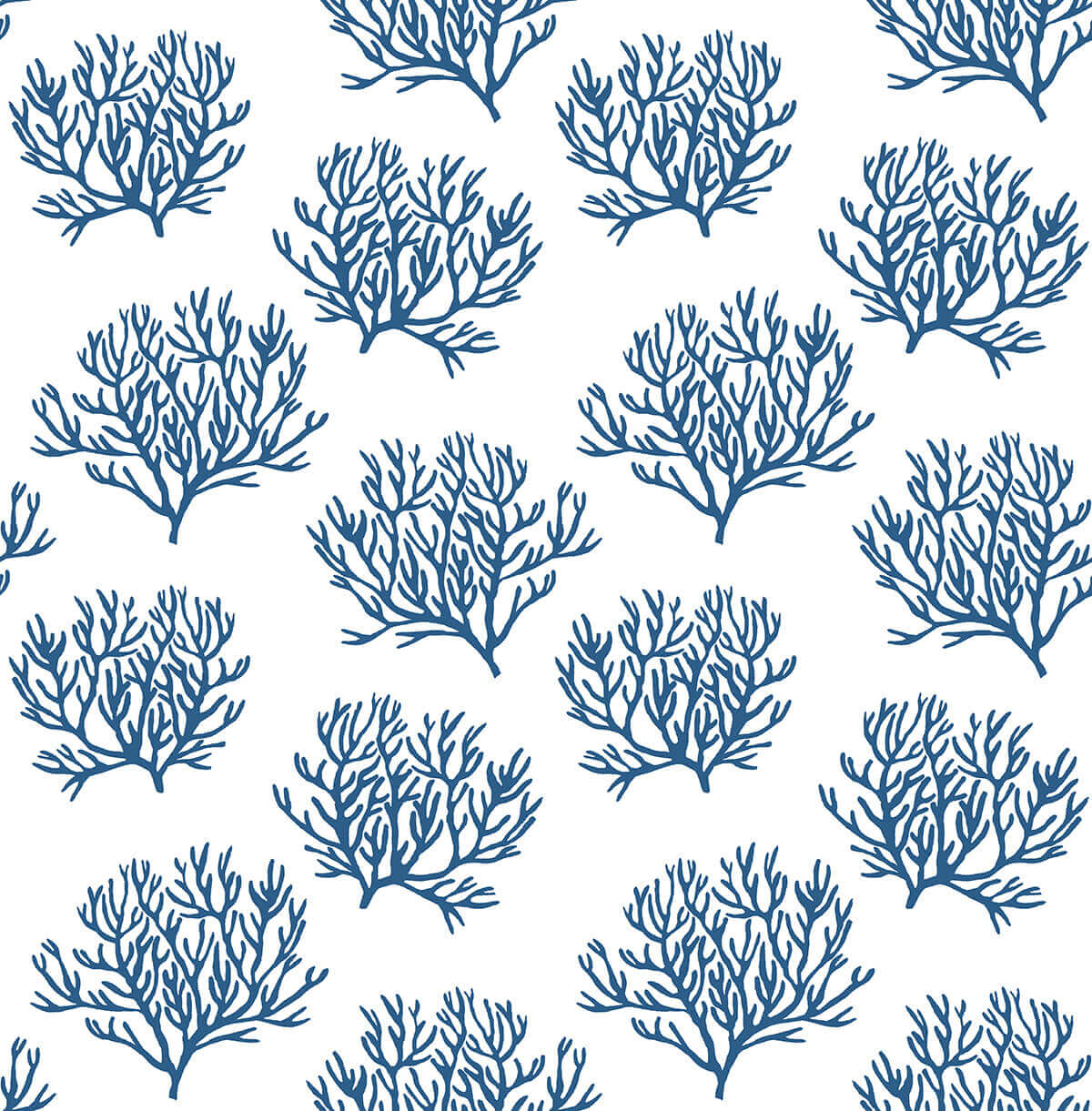 NextWall Coastal Coral Reef Peel & Stick Wallpaper Sample - Blue
