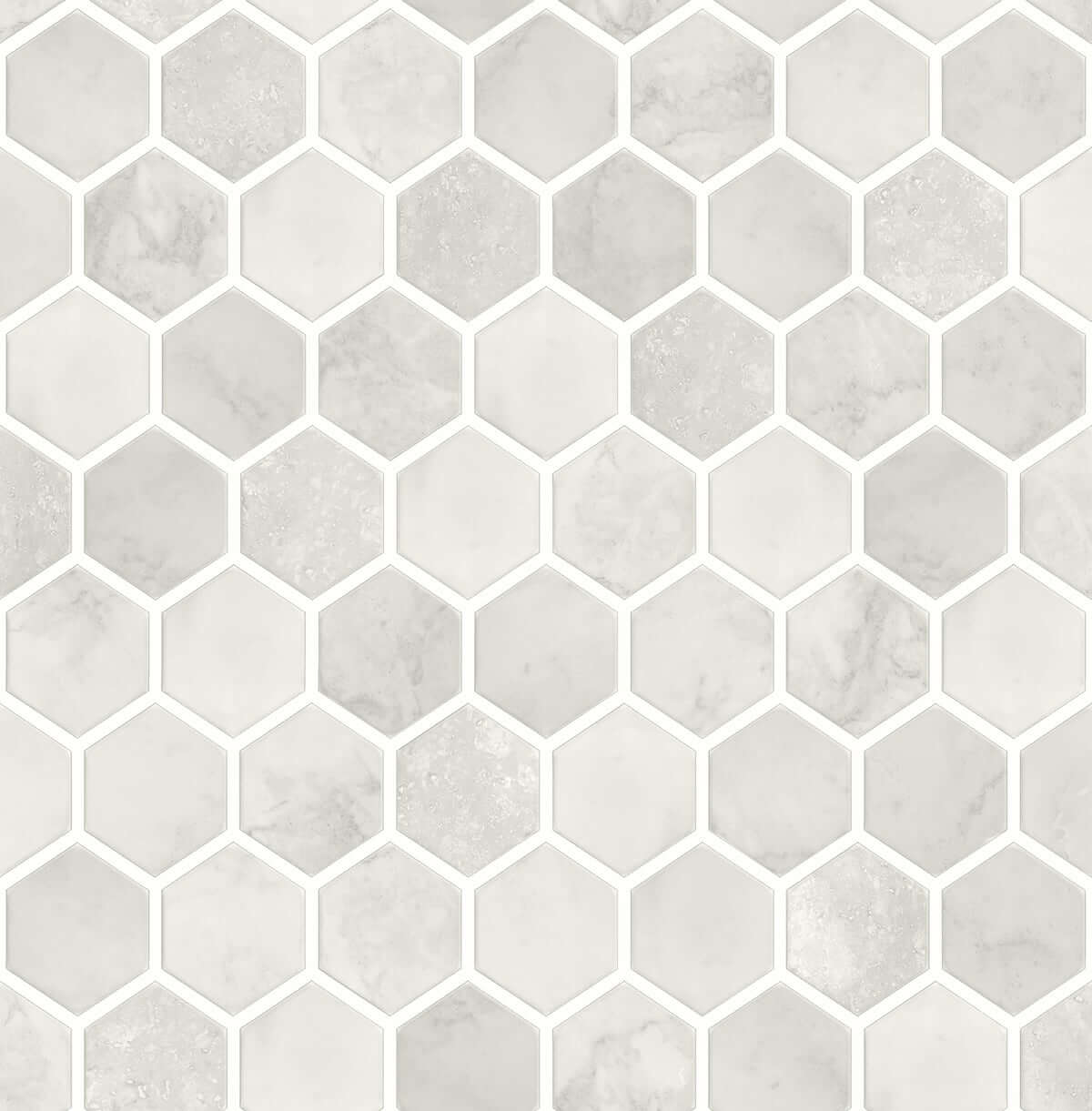 NextWall Inlay Hexagon Peel & Stick Wallpaper - Beige