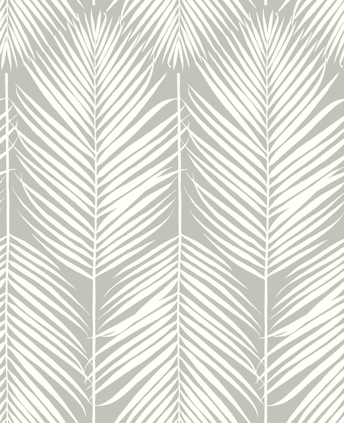 NextWall Palm Silhouette Peel & Stick Wallpaper - Gray