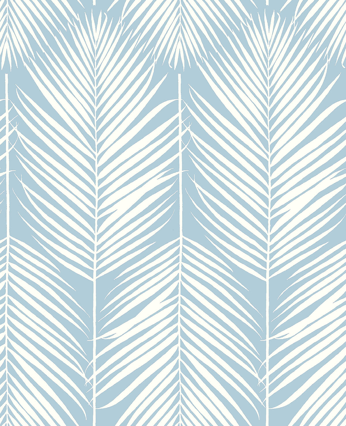 NextWall Palm Silhouette Peel & Stick Wallpaper - Light Blue