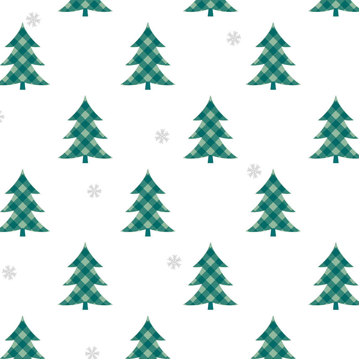 Pretty Green Plaid Wallpaper