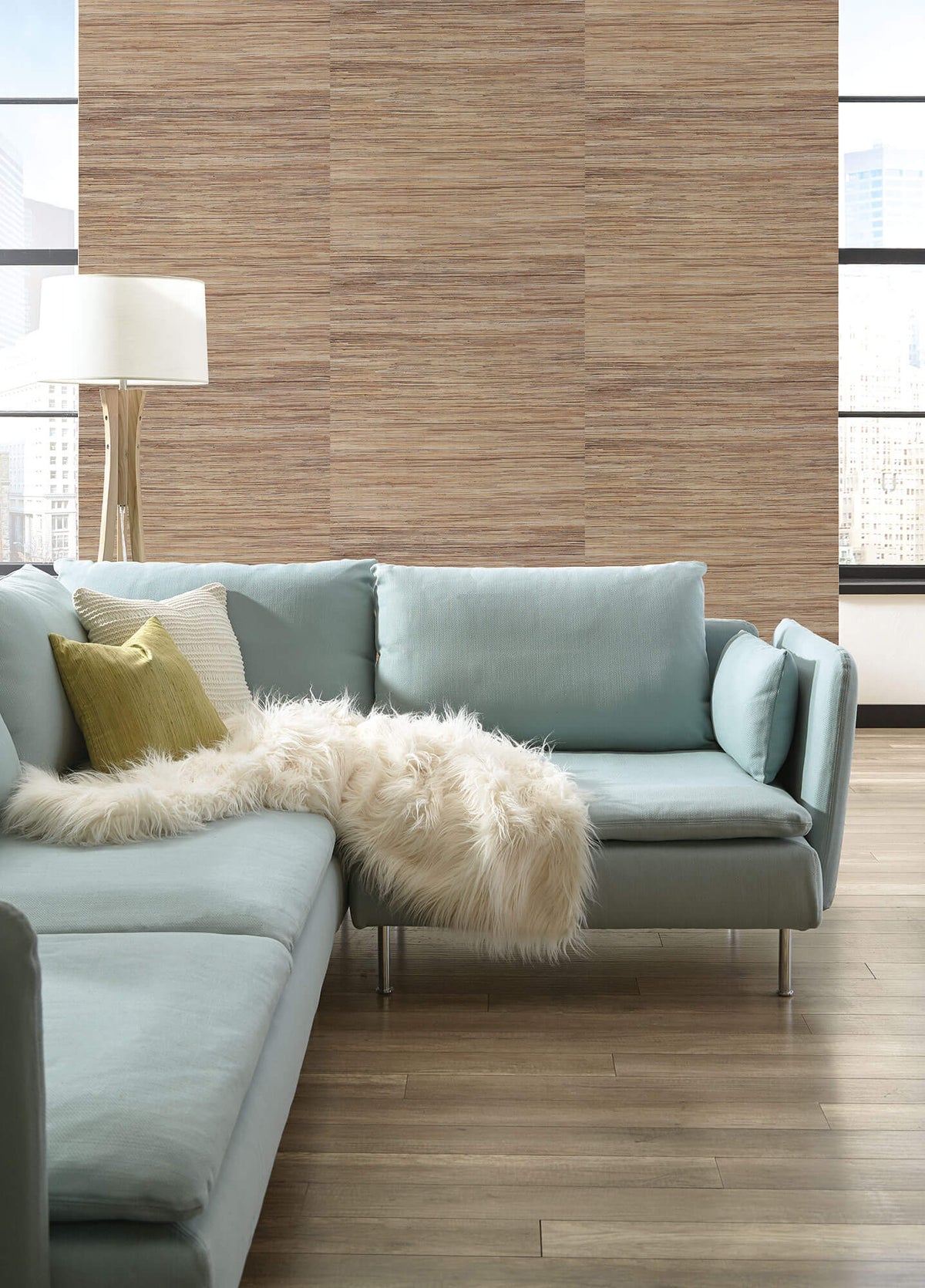 York Grasscloth Resource Library Raw Jute Wallpaper - Light Brown