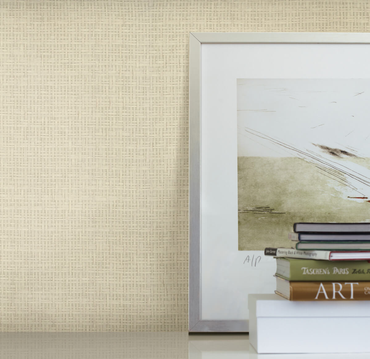 Candice Olson Modern Artisan Tatami Weave Wallpaper - Cream