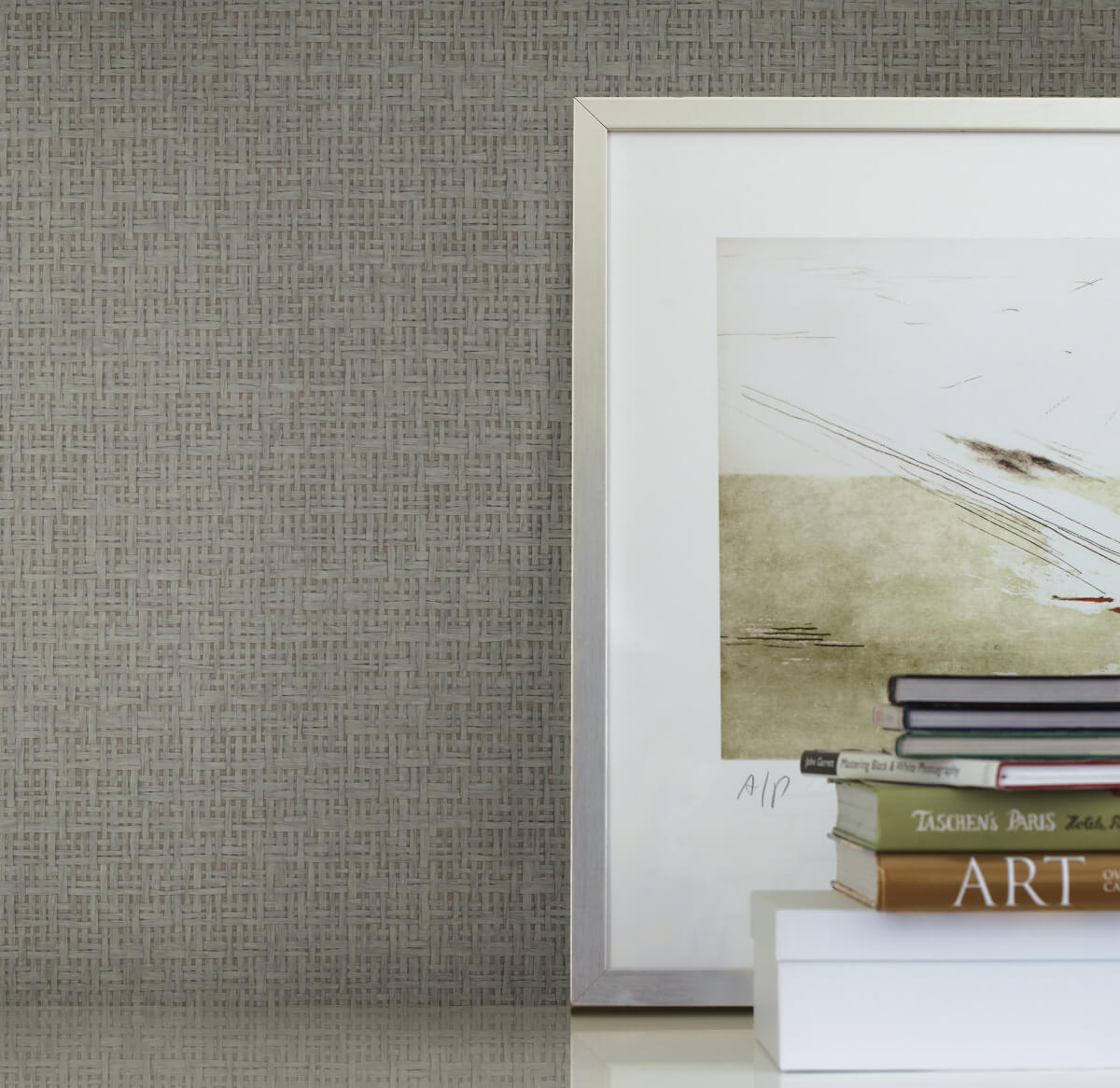 Candice Olson Modern Artisan Tatami Weave Wallpaper - Green