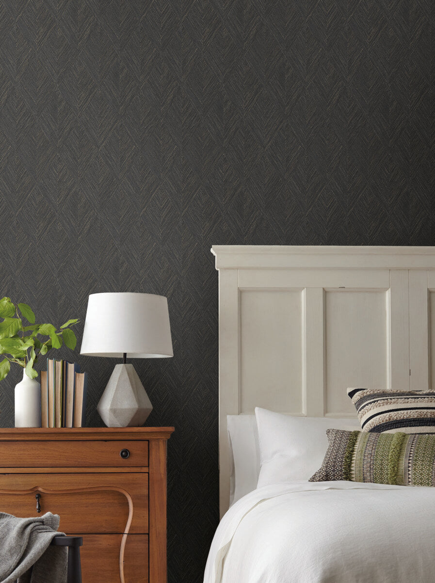 Magnolia Home Open Sheet Belmont Wallpaper - Black
