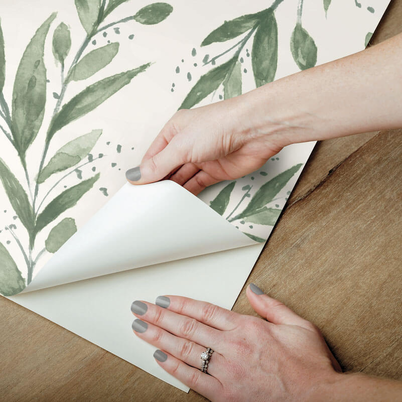 Magnolia Home Olive Branch Peel & Stick Wallpaper - Olive Grove
