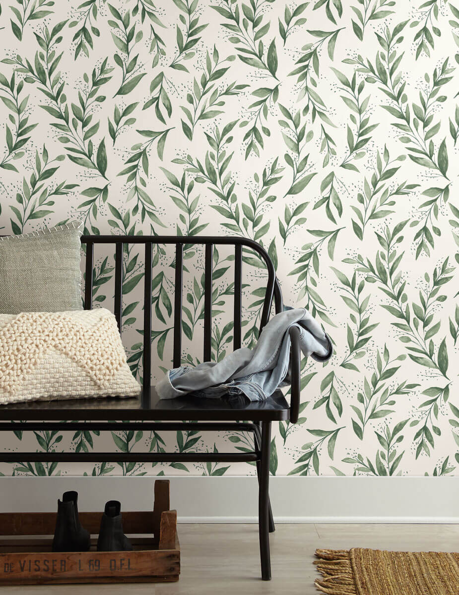 Magnolia Home Olive Branch Peel & Stick Wallpaper - Olive Grove