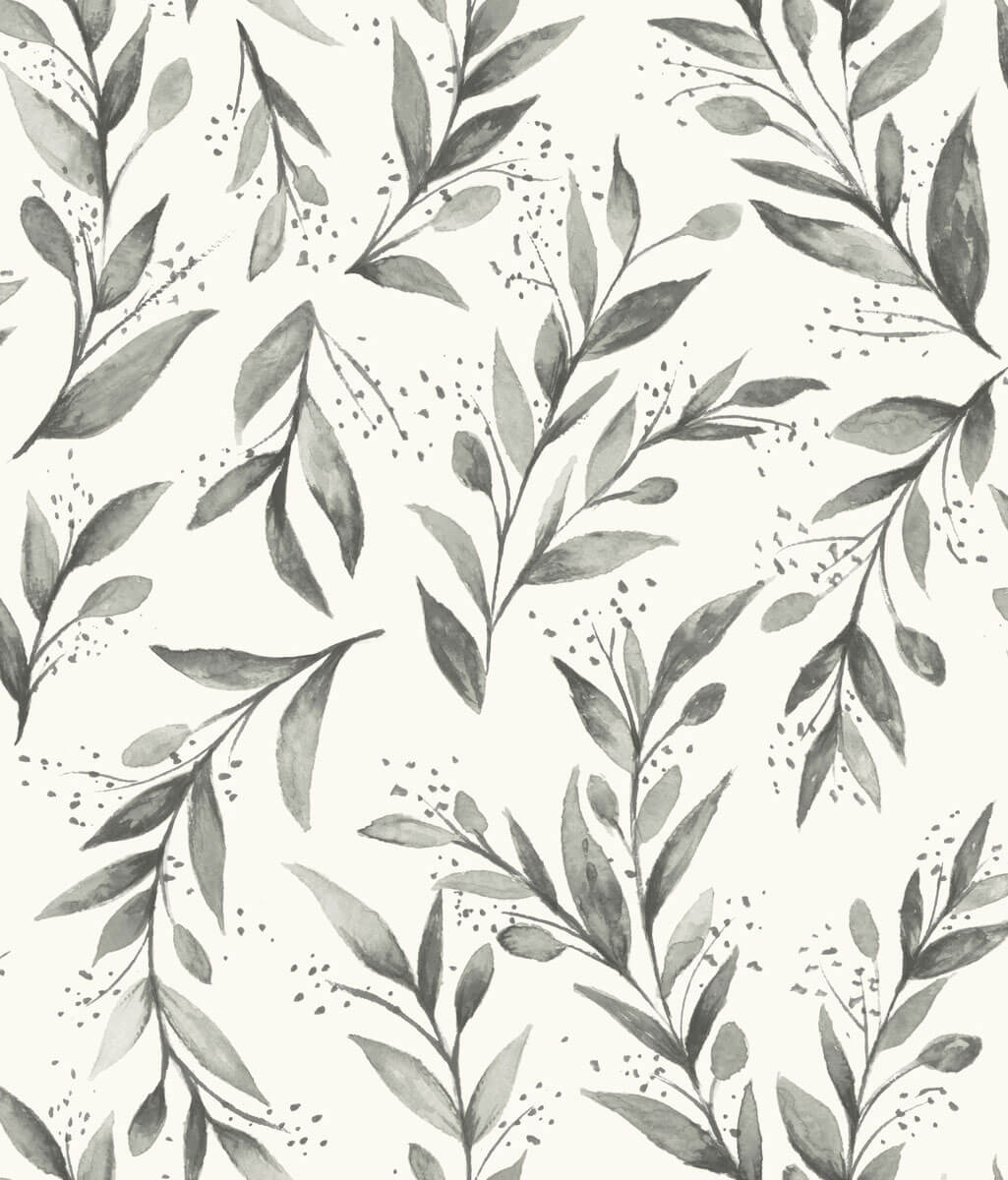 Magnolia Home Olive Branch Peel & Stick Wallpaper - Charcoal