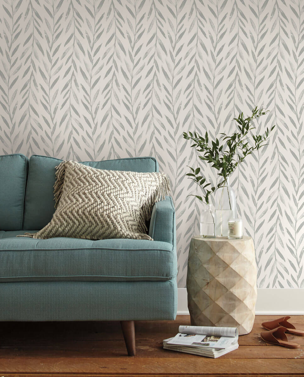 Magnolia Home Willow Peel & Stick Wallpaper Sample - Grey