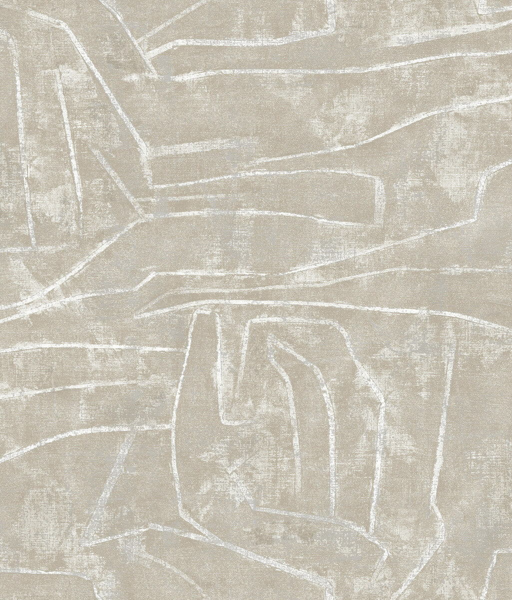 York Urban Chalk Graffiti Peel & Stick Wallpaper - Neutral