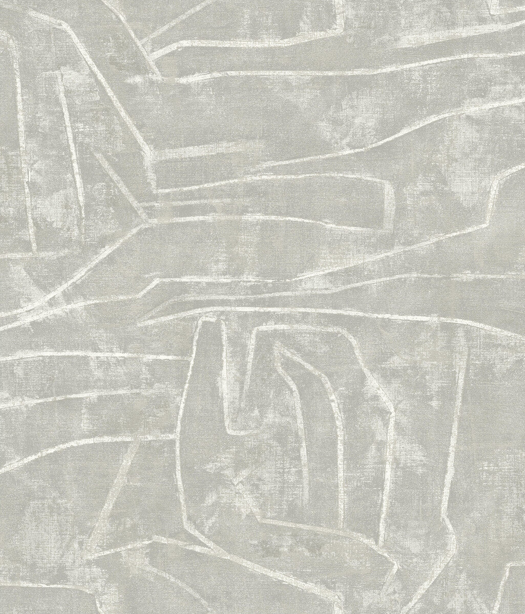York Urban Chalk Graffiti Peel & Stick Wallpaper - Gray