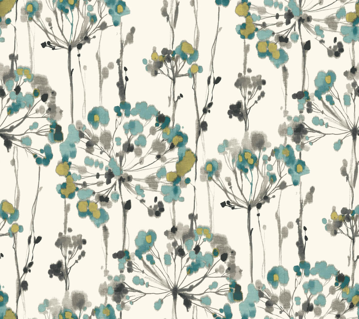 Simply Candice Flourish Peel & Stick Wallpaper - Turquoise